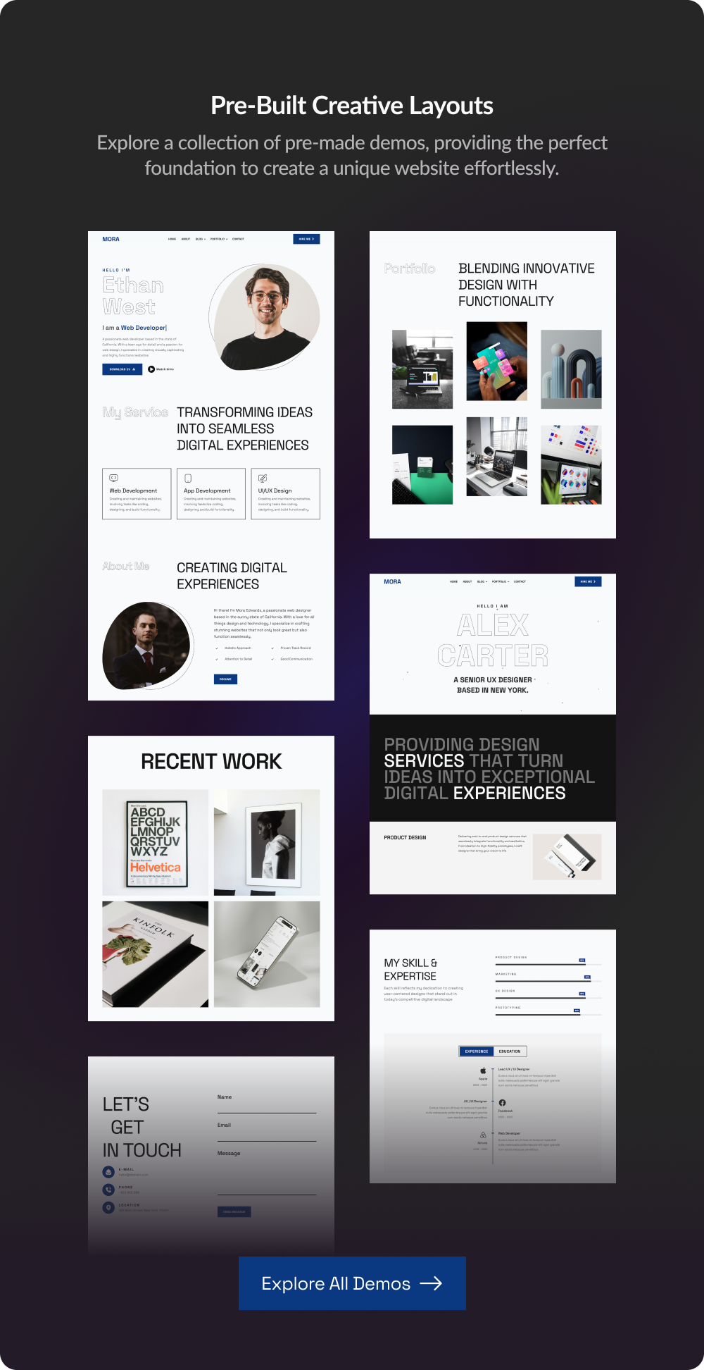 Mora - Personal Portfolio Wordpress Theme