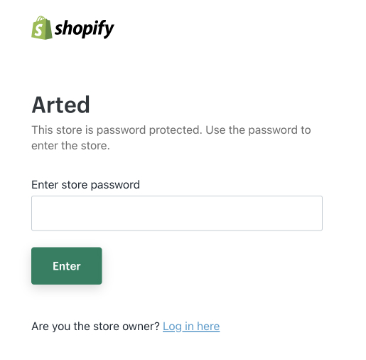 arted password