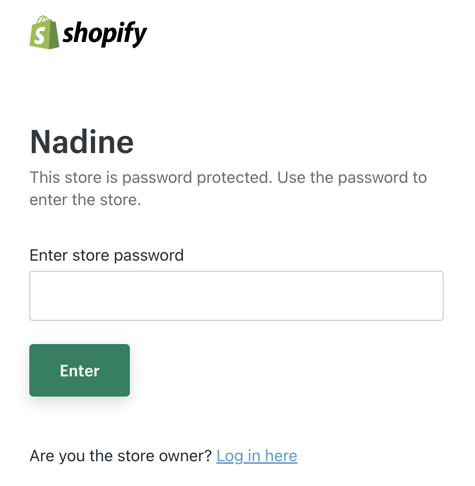nadine password