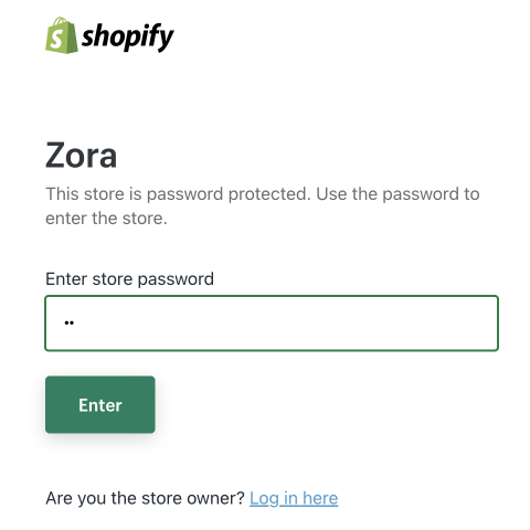 zora password