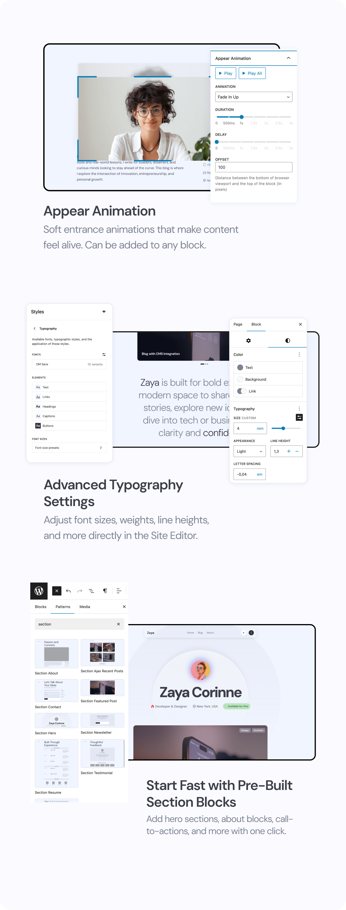Zaya - Modern Personal Blog Wordpress Theme